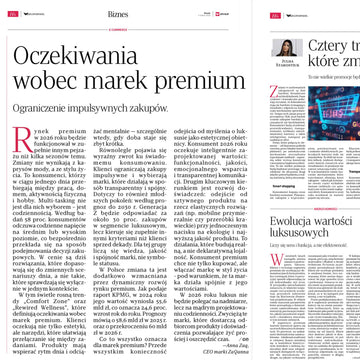 Anna Zaq dla Rzeczpospolitej „ Co Premium oznacza w modzie?”