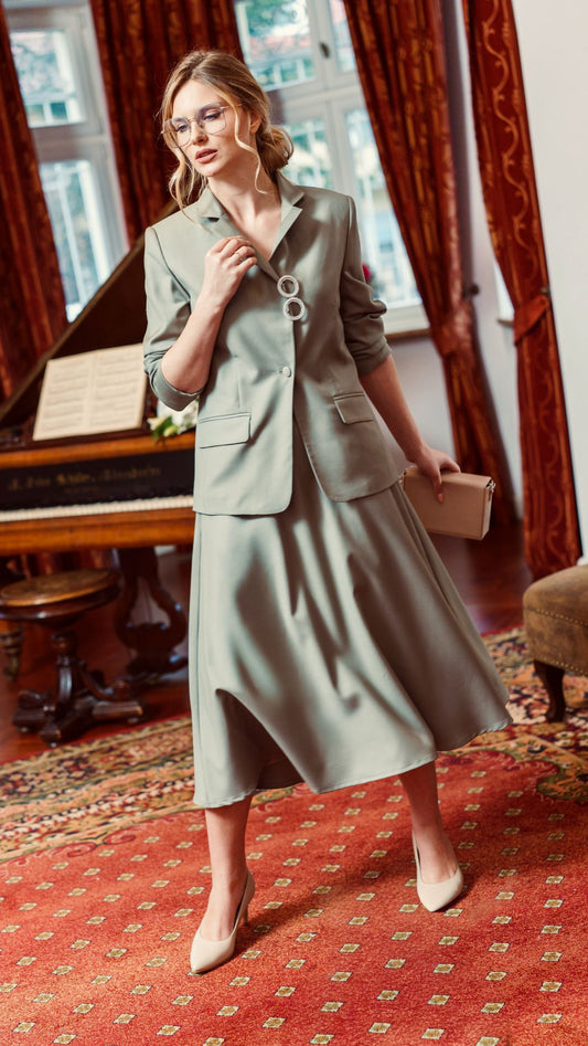 Komplet 2 perłowych broszek