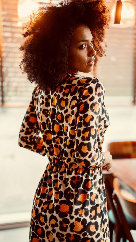 Kopertowa sukienka maxi